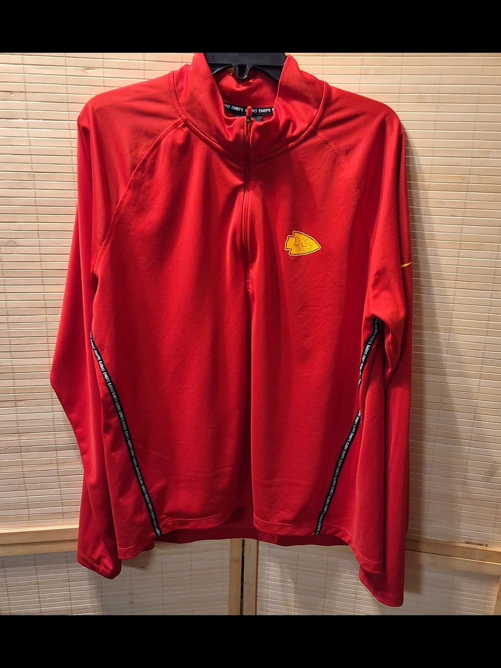 Kansas City Chiefs Red Performance Quarter-Zip Jacket